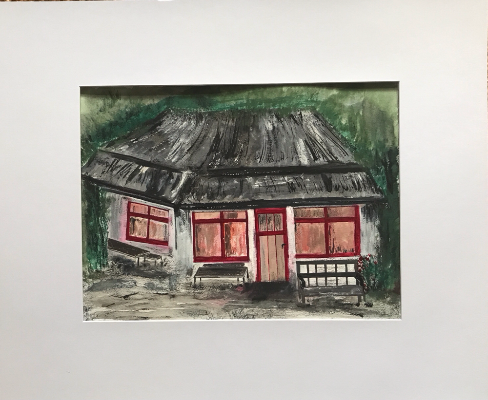 Imbissbude Hiddensee 30 x 40 Aquarell