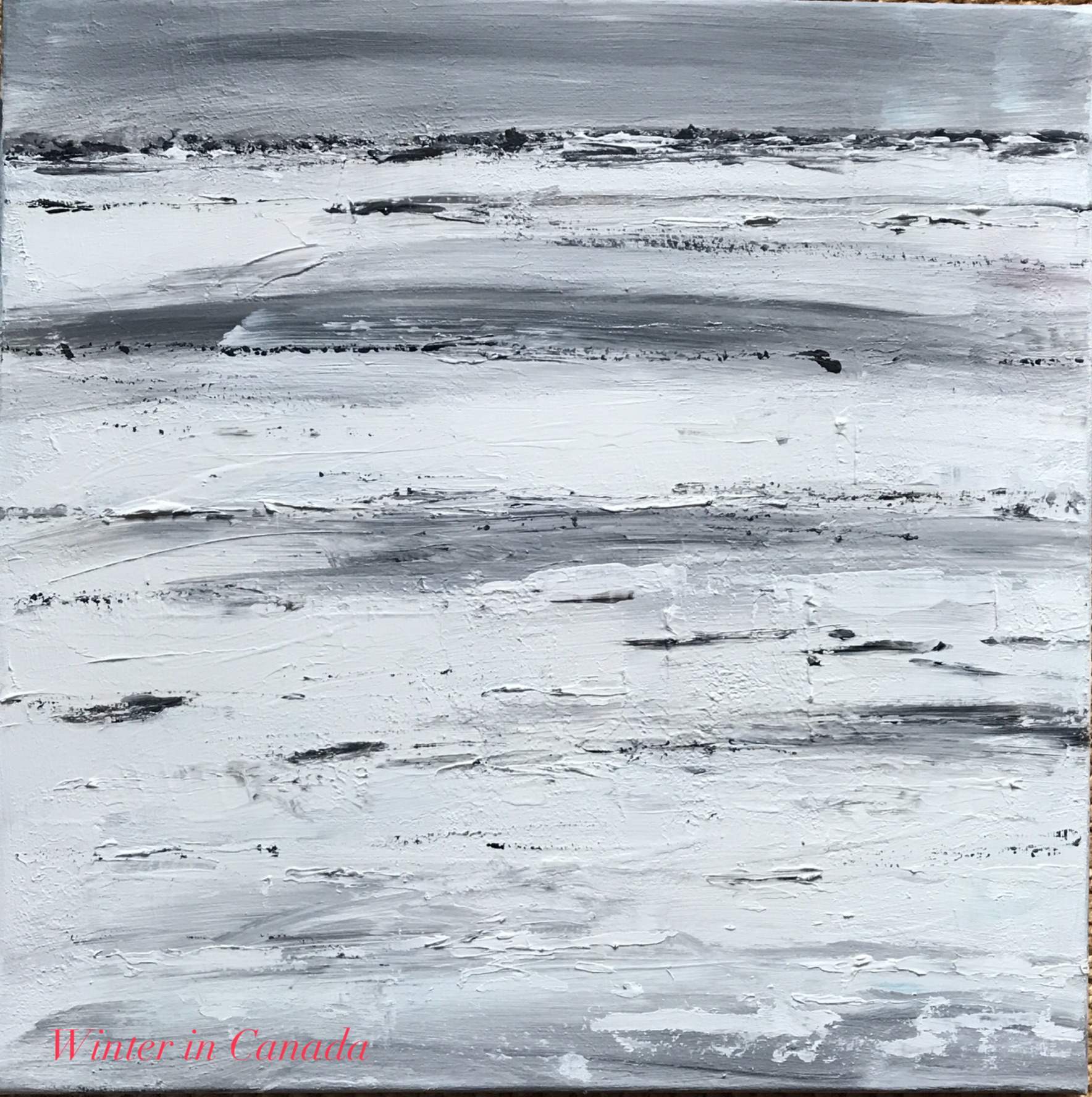 Winter in Canada 50 x 50 Acryl