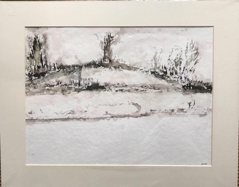 Winteraquarell 40 x 50
