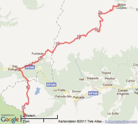 11.09.2011: Malga Ciapela - Passo di Valles