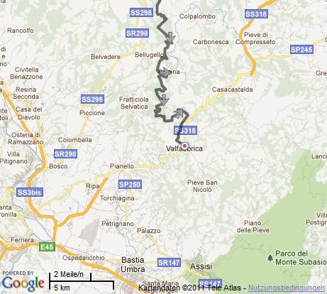 morgen erreiche ich Assisi - es sind nur noch 15 km!