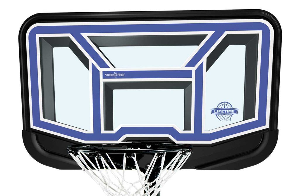 90114 InGround Portable Basketball System Lifetime & Spalding Hoops