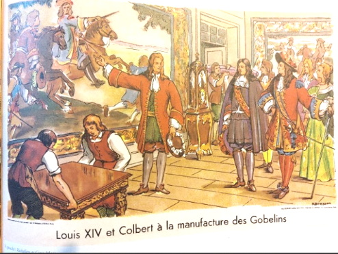 Louis XIV et Colbert à la manufacture des Gobelins dans le livre de Daniel Picouly