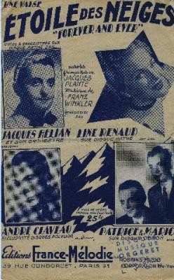 Affiche de la chanson "Etoile des neiges"