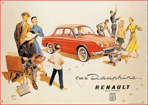 Publicité Dauphine Renault