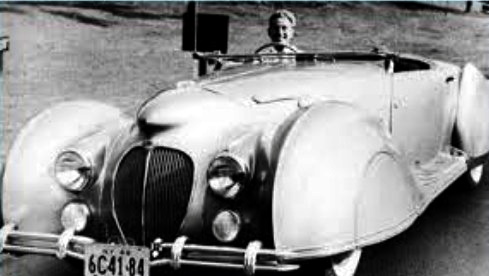 Cabriolet de Charles Trenet 1947