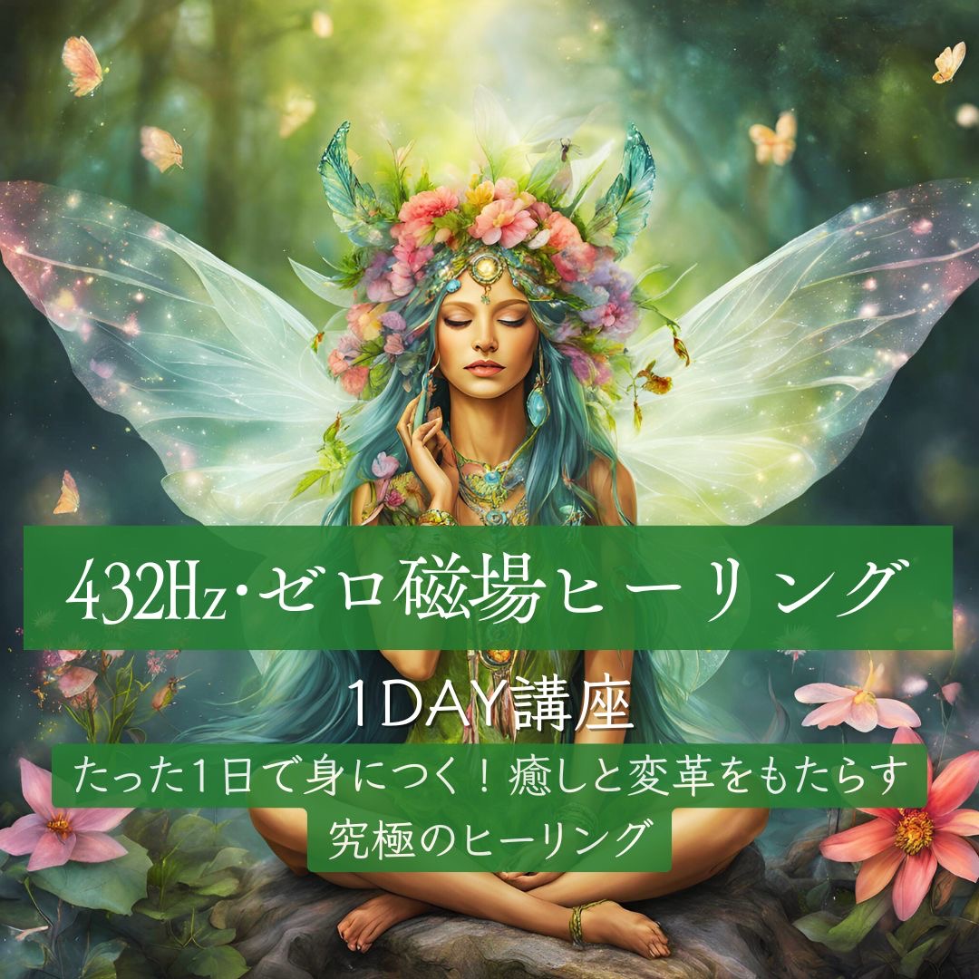 1DAY講座たった1日で取得できる：宇宙と大地のHealing『ゼロ磁場432Hz Healing』