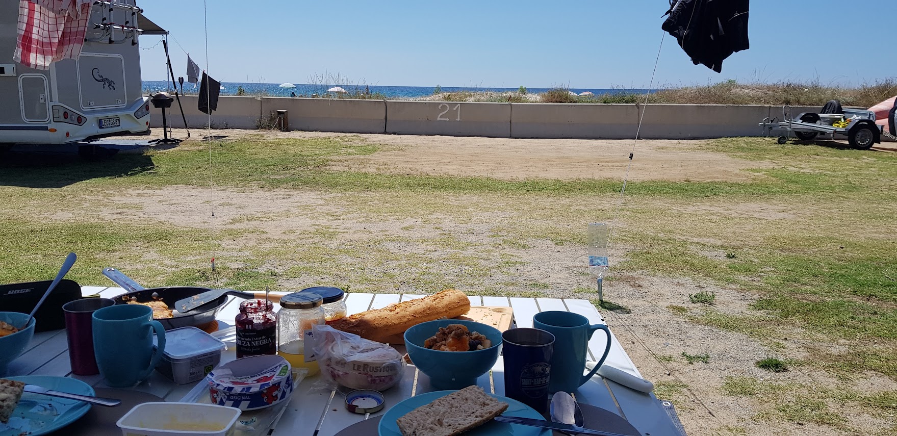Unser Meerblick beim Frühstück