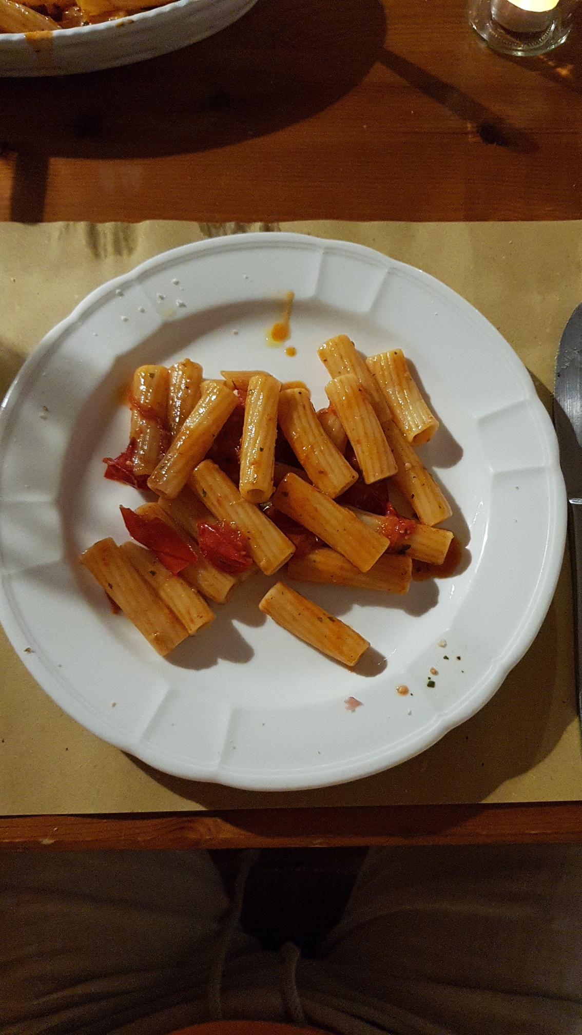 2. Gang: Pasta mit Tomate-Lemon-Soße