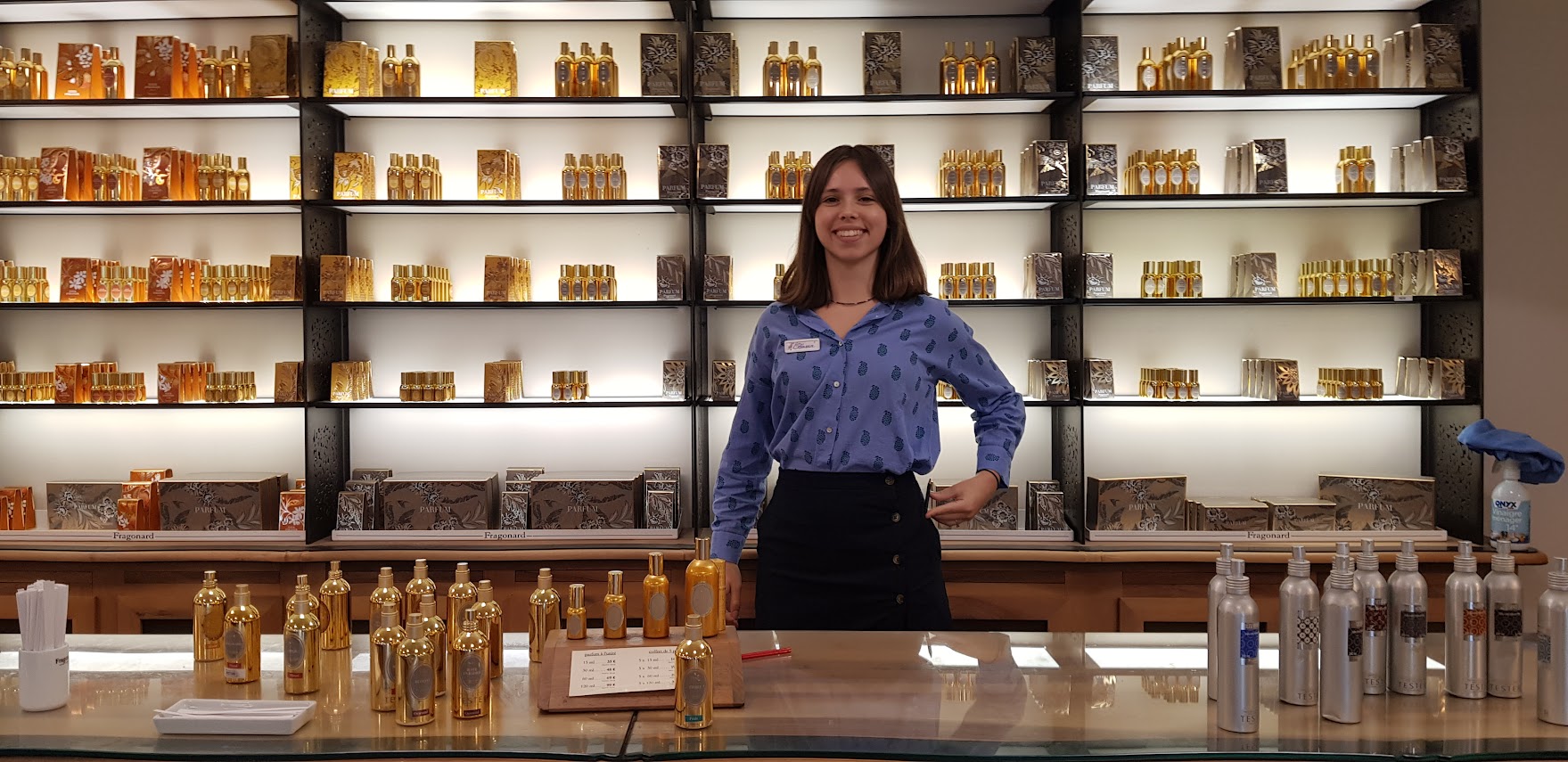 Unsere charmante Hostess Clemence