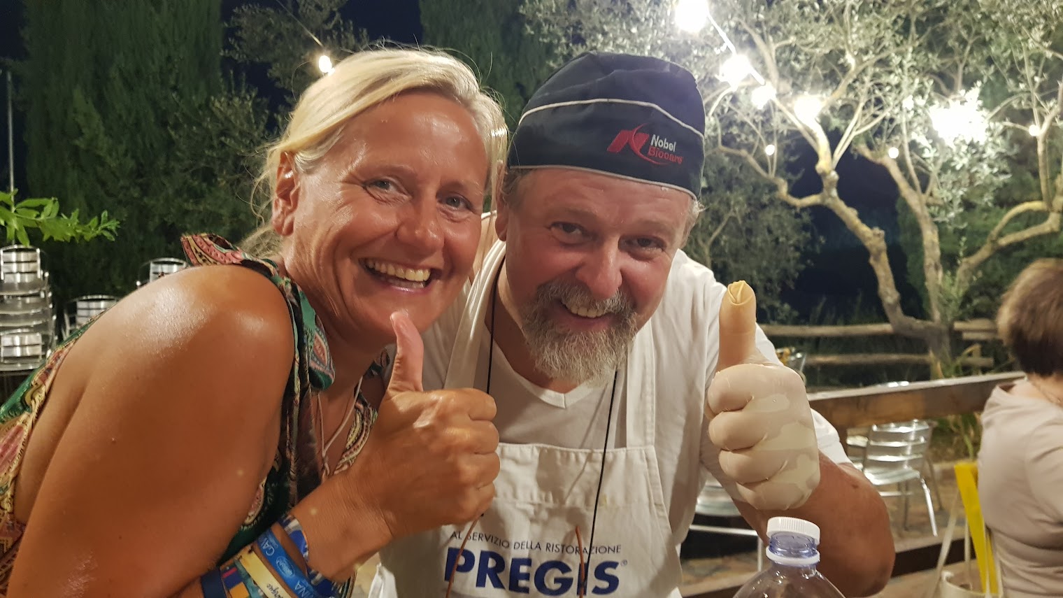 Hier mit Maurizio, dem Magier der Küche