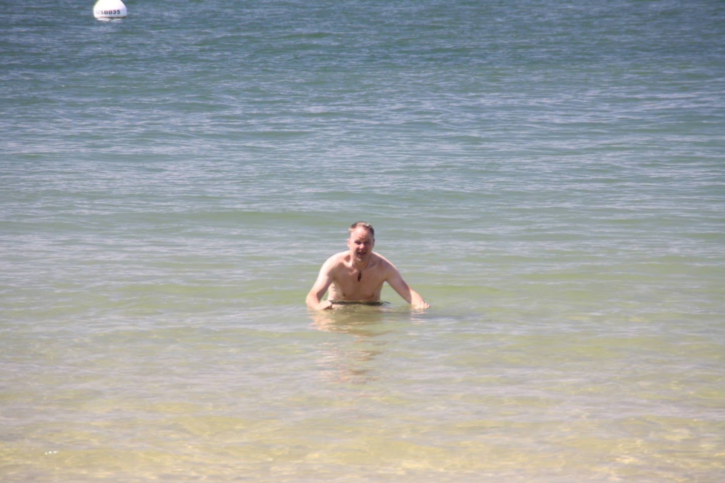 Anbaden im Atlantik