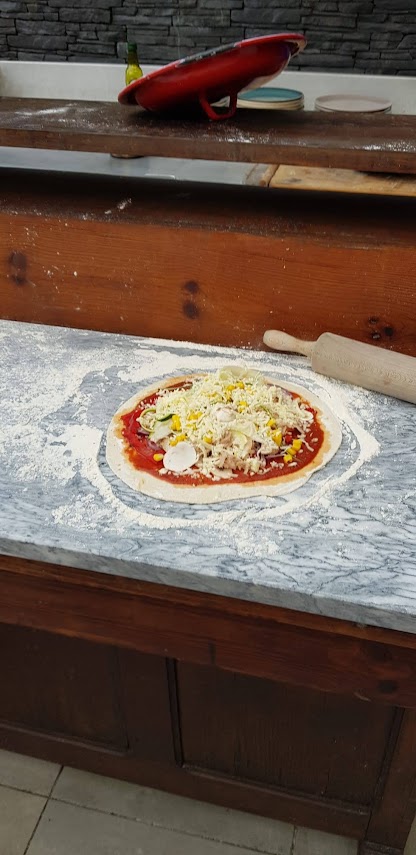 Die Pizza ist belegt