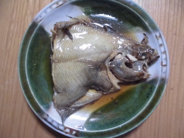カレイの煮付け 釣り アウトドア