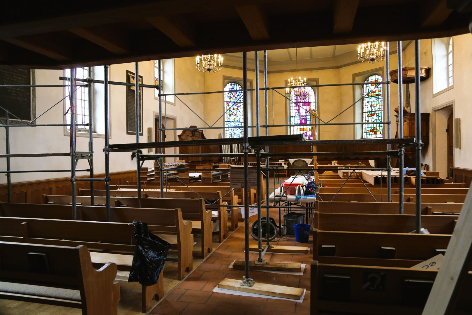 Orgel-Revision in der Kirche Grafenried