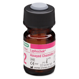 Lyphochek™ Assayed Chemistry Control, Level 2 #C-315-5 Assayed, lyophilized human serum based control with over 80 analytes to monitor precision for chemistry assays; level 2 of 2 (12 x 5 mL)