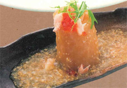 大根のカニ身とりそぼろあんかけ,八街市,伊勢家,うまいのも処,各種ご会合,集いの席,予約,マイクロバス,お食事
