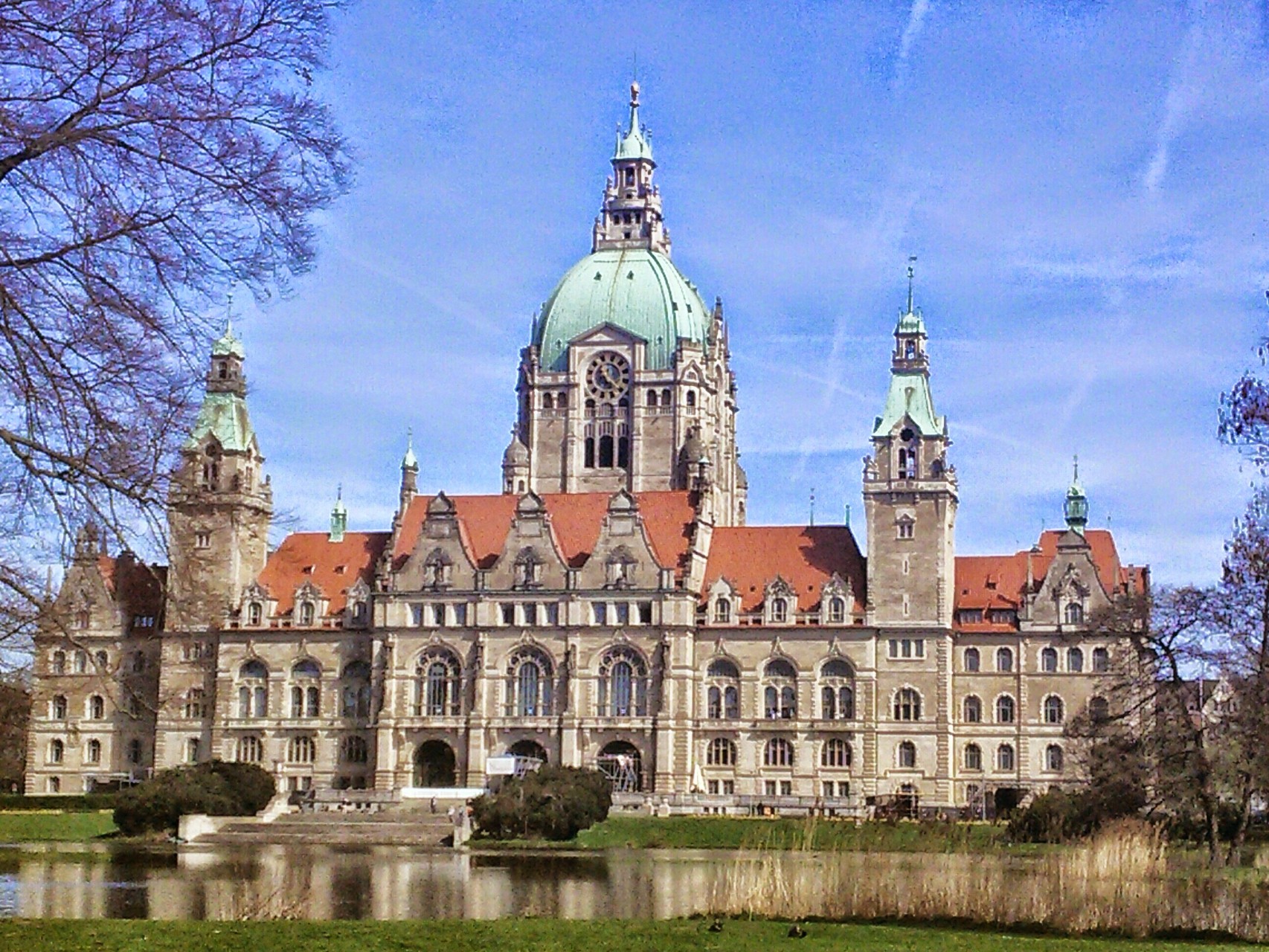 Neues Rathaus Hannover Rückansicht 3