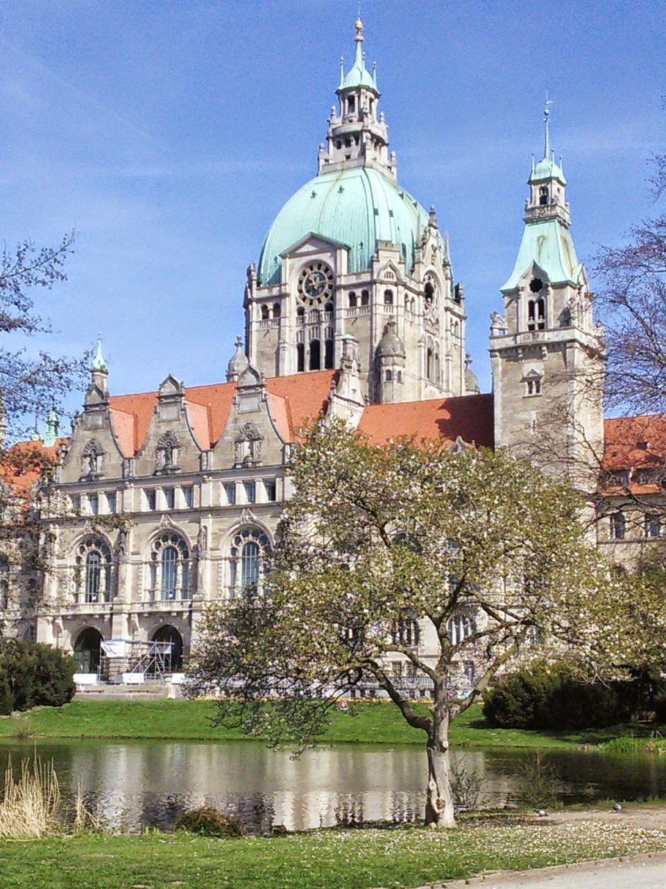 Neues Rathaus Hannover Rückansicht 1