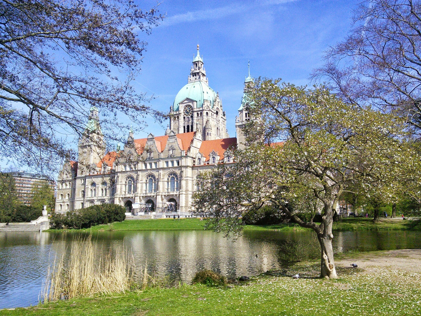 Neues Rathaus Hannover Rückansicht 2