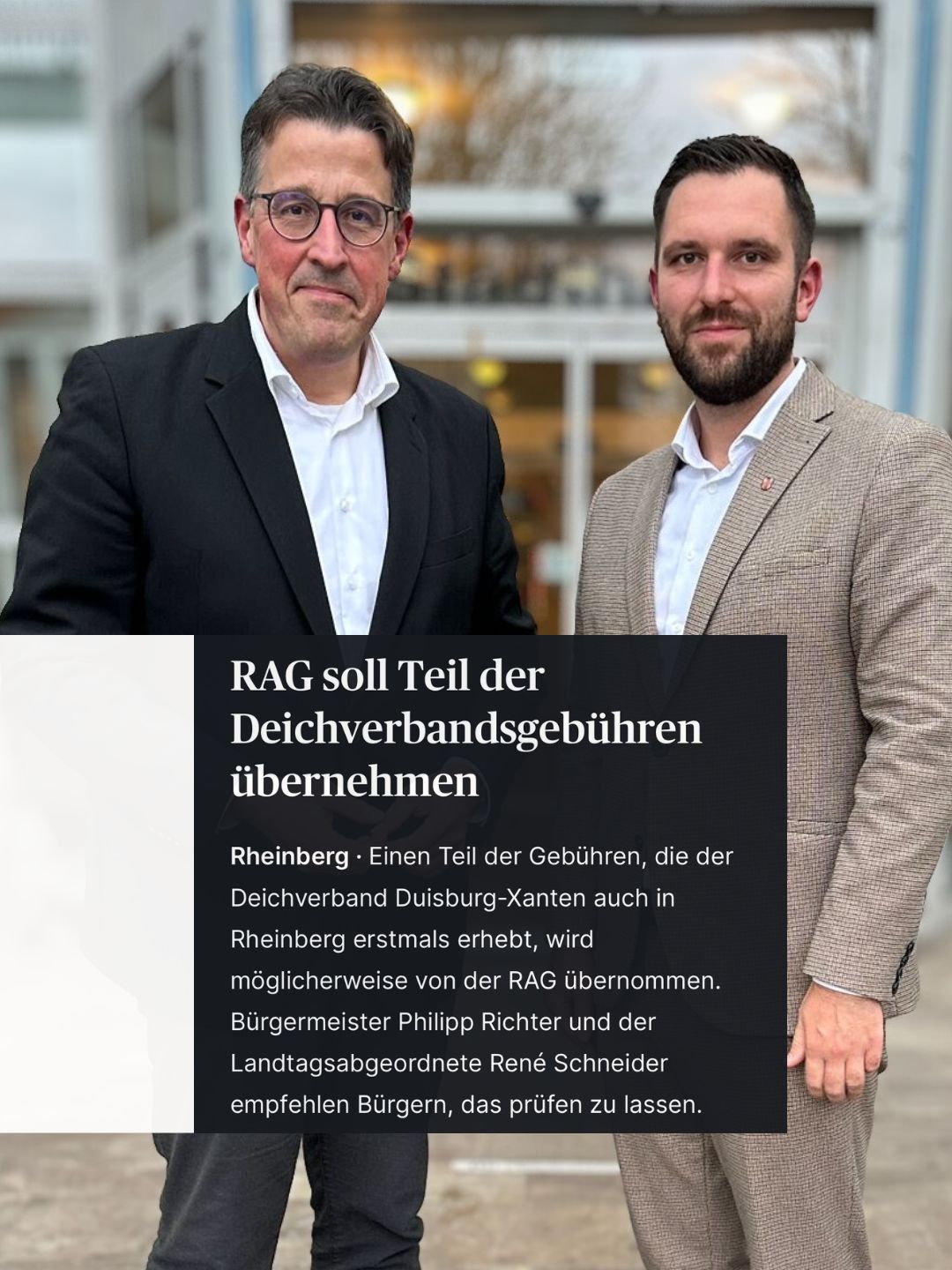 Erstattung von Deichverbandsgebühren durch RAG prüfen lassen!