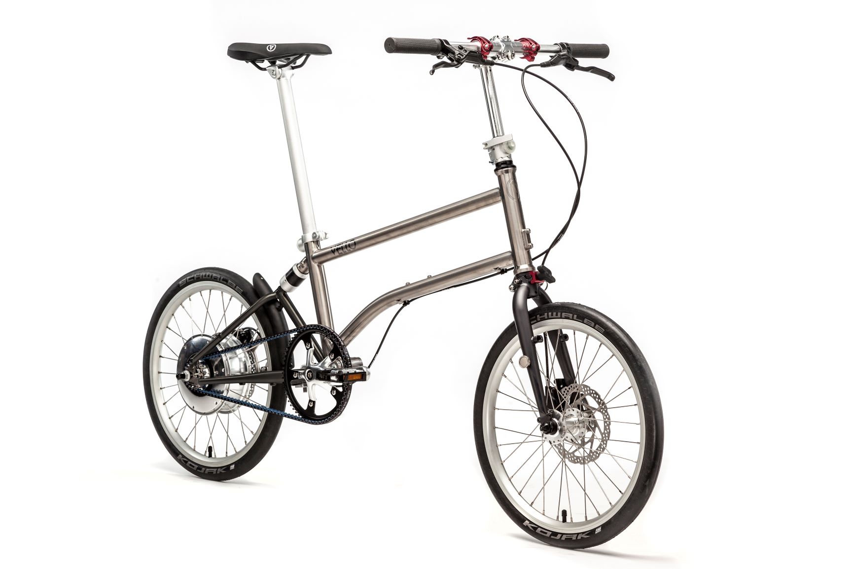 Vello Bike Titan Riemen Das Erste Sich Selbstaufladende E Faltrad Leicht Superschnell Zu Falten Birdy By Velo