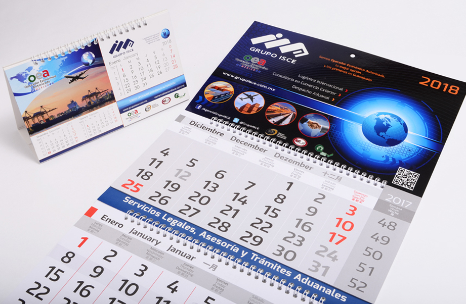 Calendarios para empresas de Logística