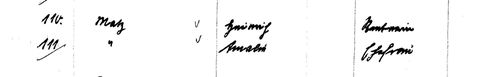 Auszug der Original Gemeindeseelenliste Kreis Pr. Eylau 1939, Gemeinde Packerau: Rentner Heinrich Matz und Amalia, seine Ehefrau. Meine Urgroßeltern