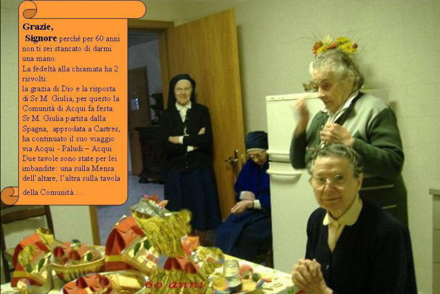 60 anni di Fedeltà di Sr Maria Julia - Acqui Terme