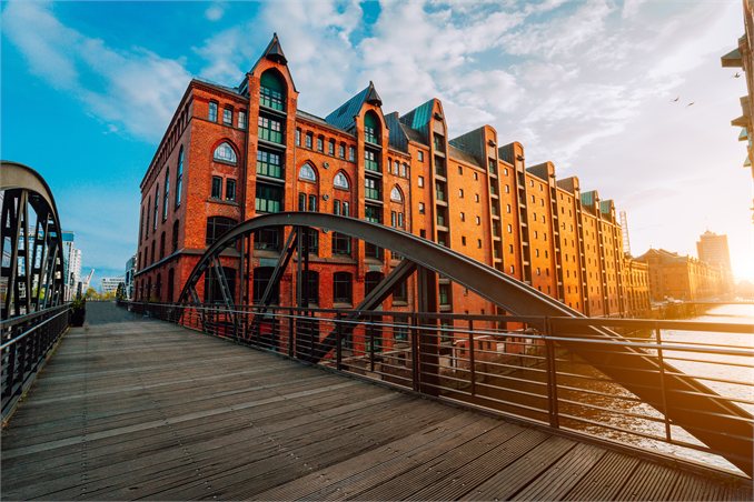 Speicherstadt Hamburg Sonnenuntergang 2026
