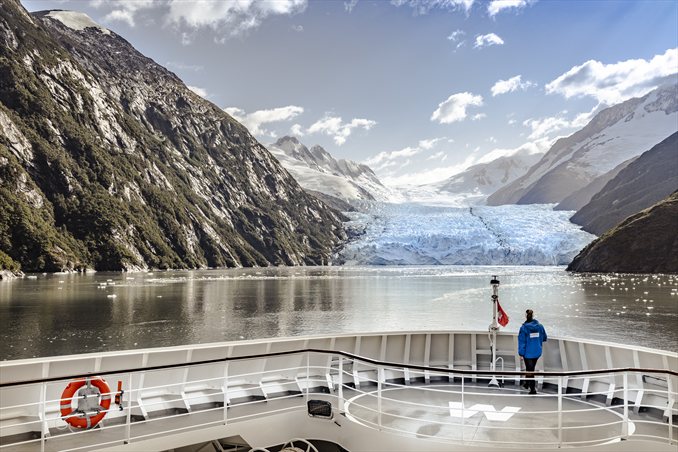 Expeditionskreuzfahrt in die Antarktis Blick vom Schiff