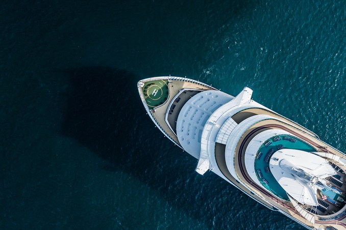 Kreuzfahrtschiff Vogelperspektive 2026