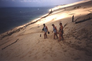 Dordogne Sommer 2000 am Strand