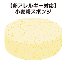 【卵アレルギー対応】小麦粉スポンジ