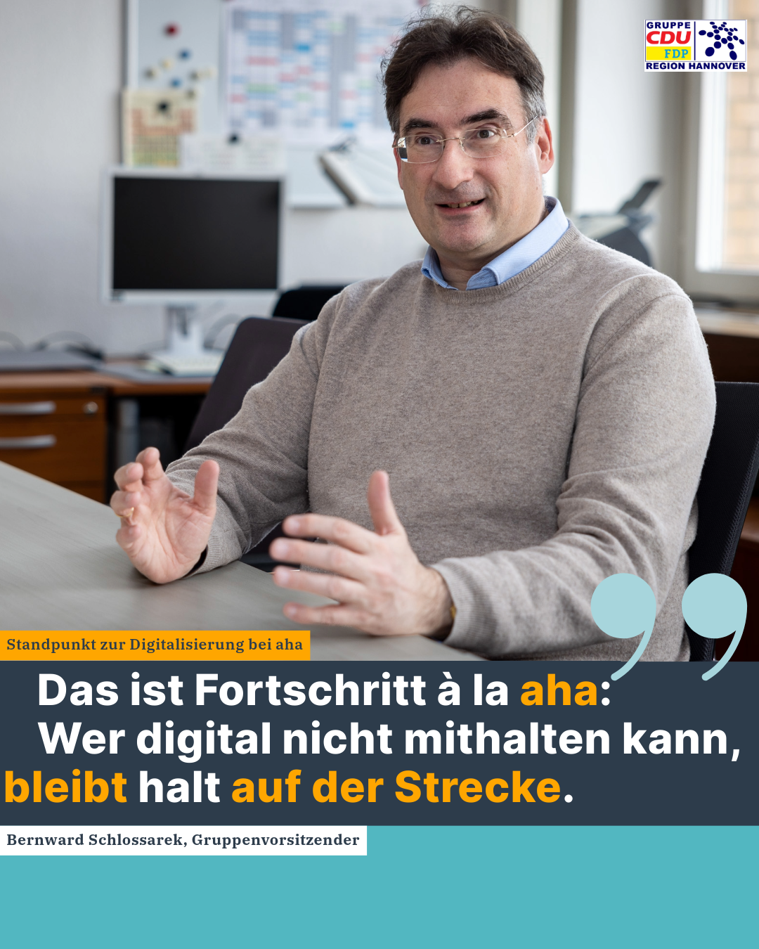Digitalisierung bei aha – Fortschritt mit Rollator-Verbot.