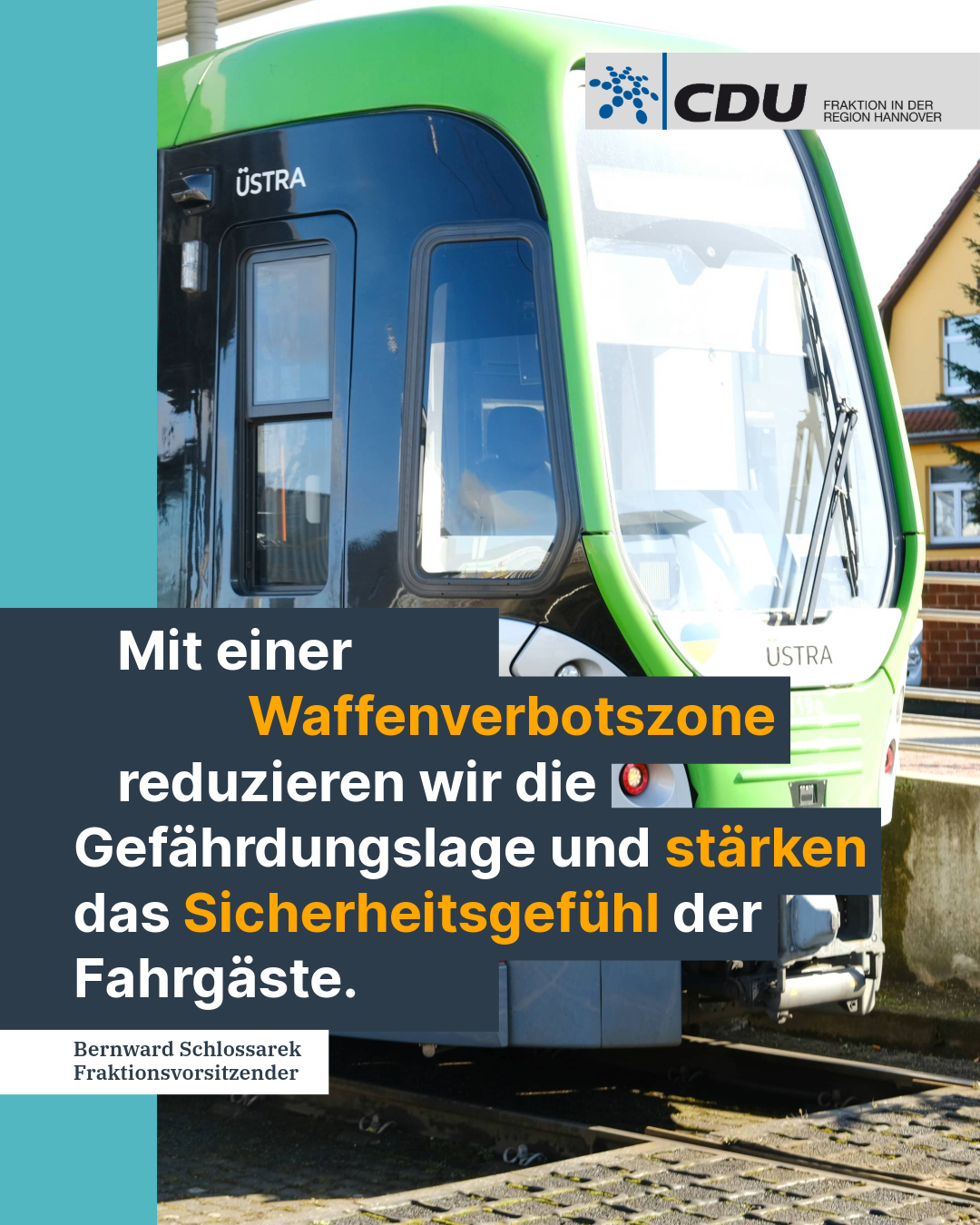 Messerattacke in Leinhausen: CDU/FDP erneuert Forderung nach Waffenverbotszone bei der Üstra