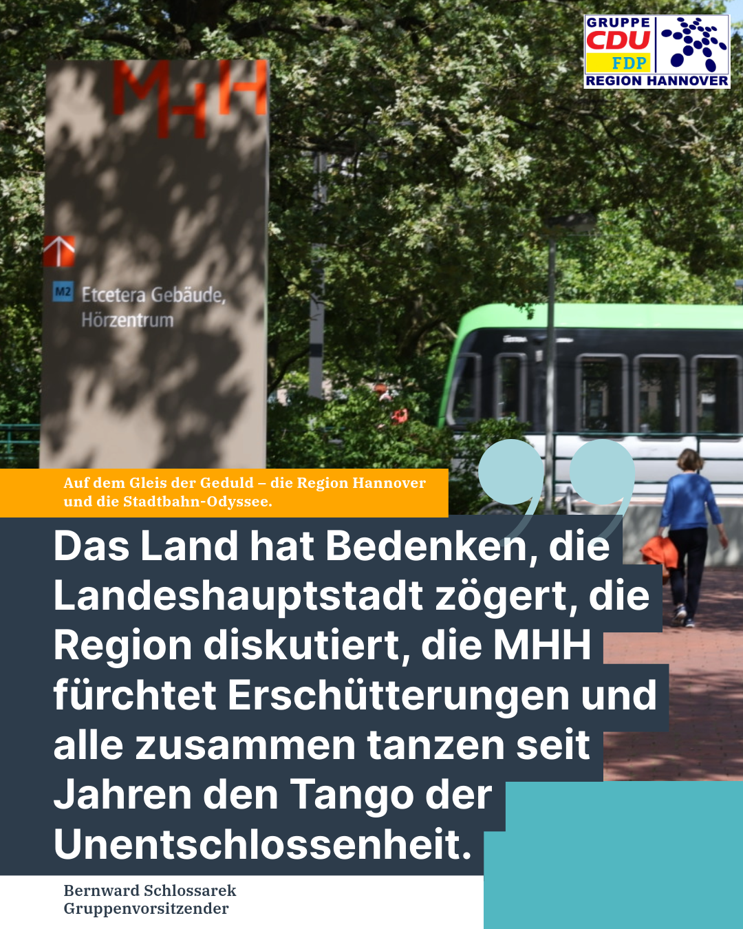 Stadtbahnanbindung des MHH-Neubaus: Entscheidung lässt auf sich warten