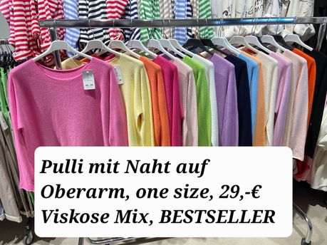 Pulli mit Naht auf Oberarm