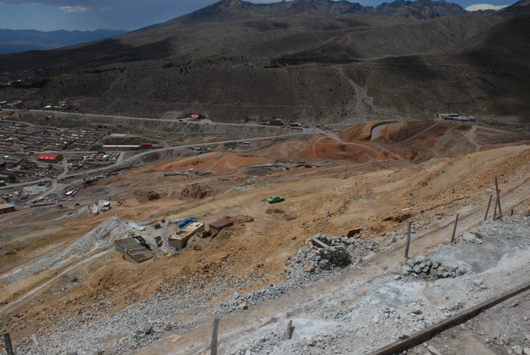 Blick von der Mine ins Tal