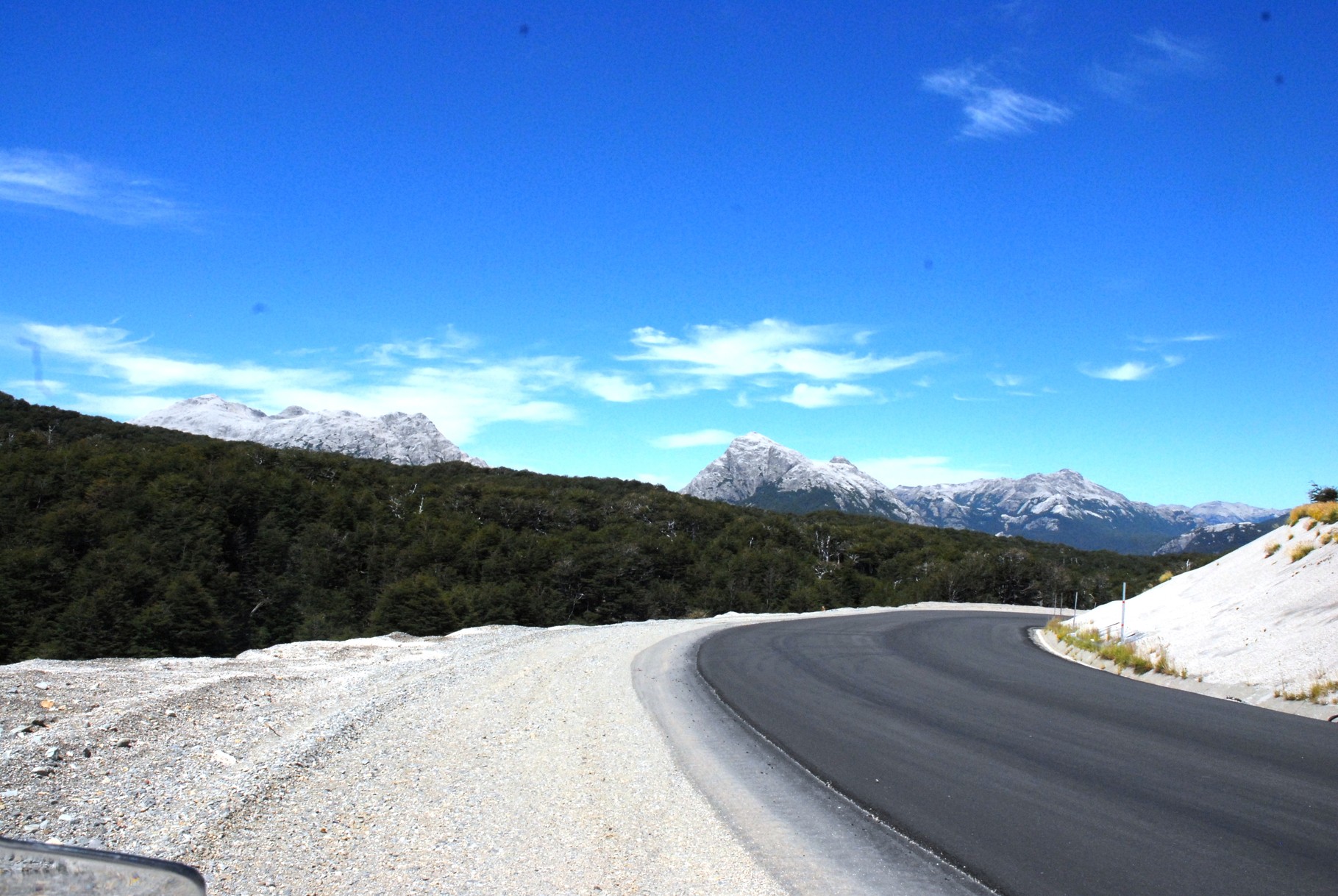 Im Hintergrund der Volcano Puyehue