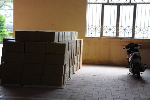 Le véhicule est prêt à être chargé pour acheminer la marchandise ... rien n’arrête les Vietnamiens !