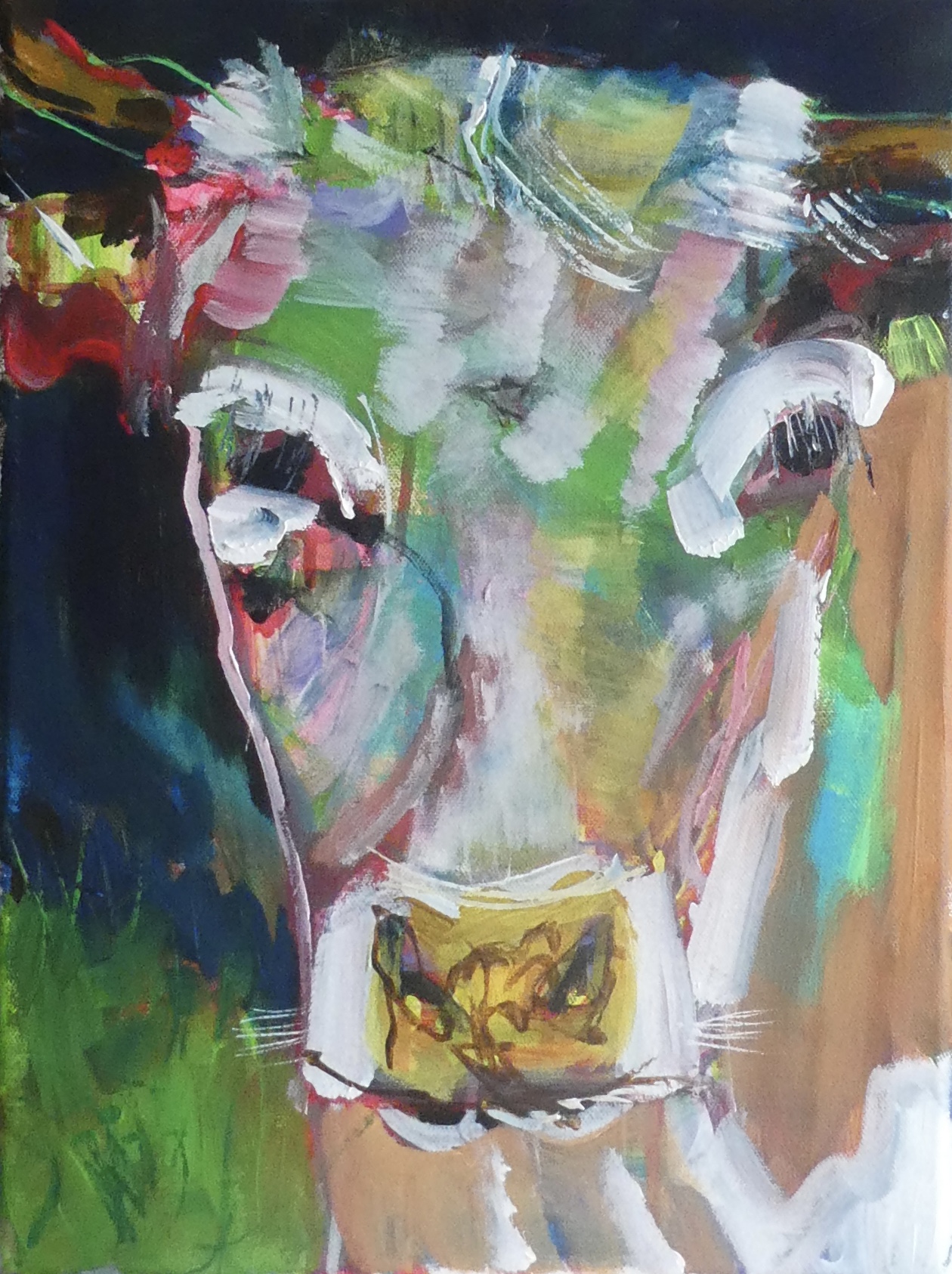 Retrato de vaca 10, 40x30, acrylic on canvas
