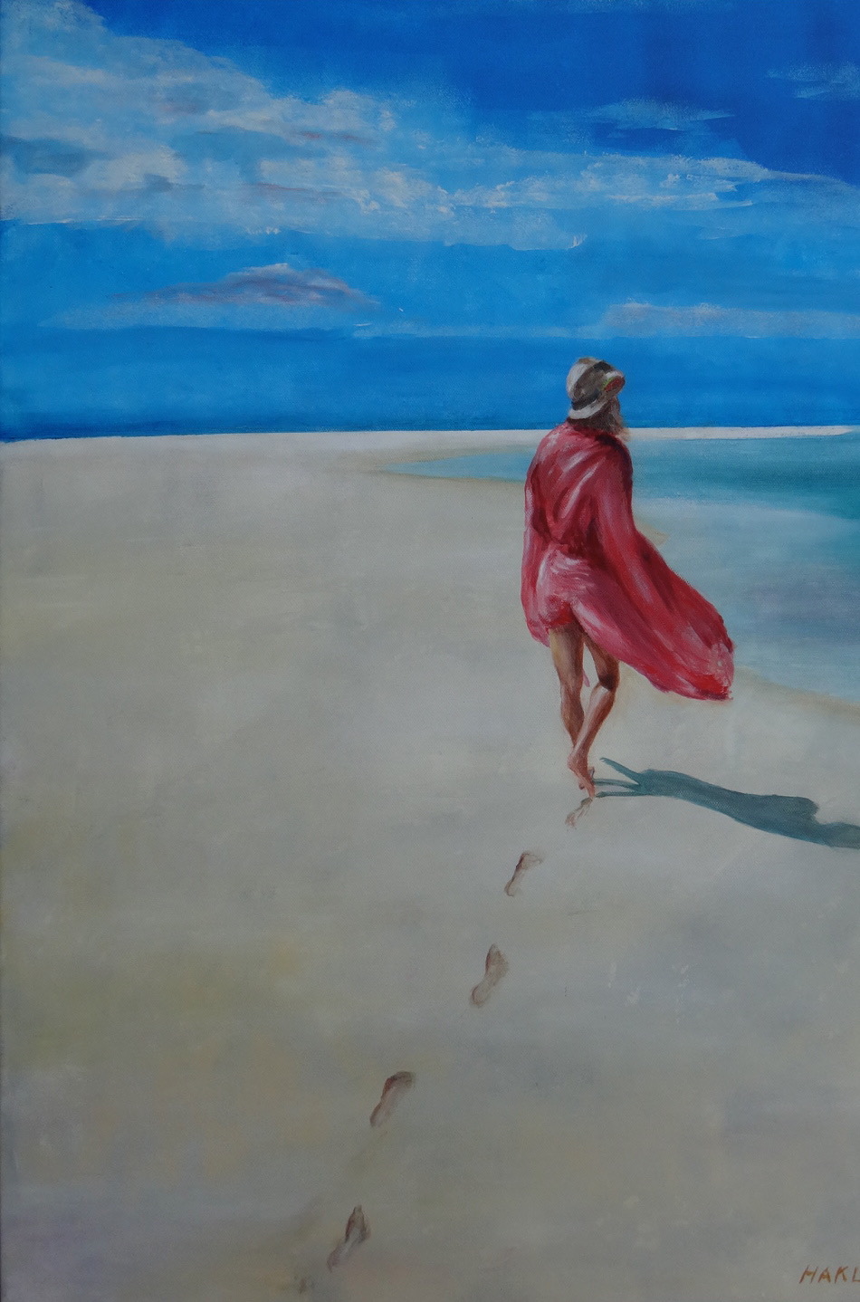 Kate on the beach