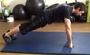 'Prone Knuckle Hold' tests core & wrist strength