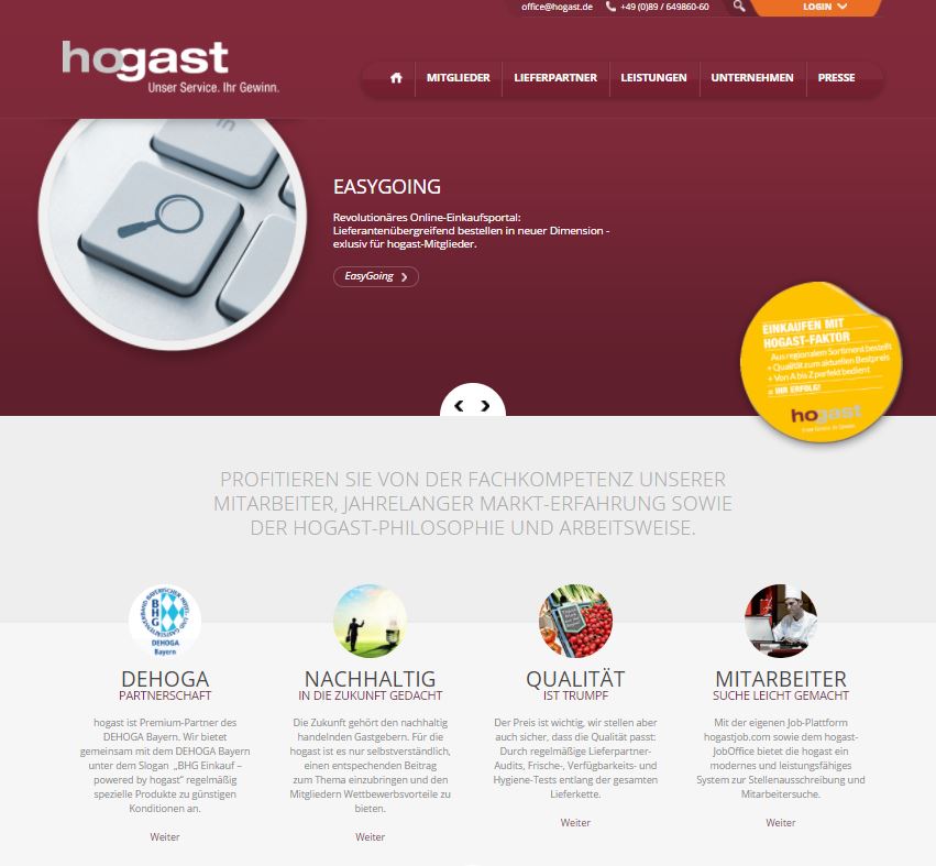 Hogast Webseite