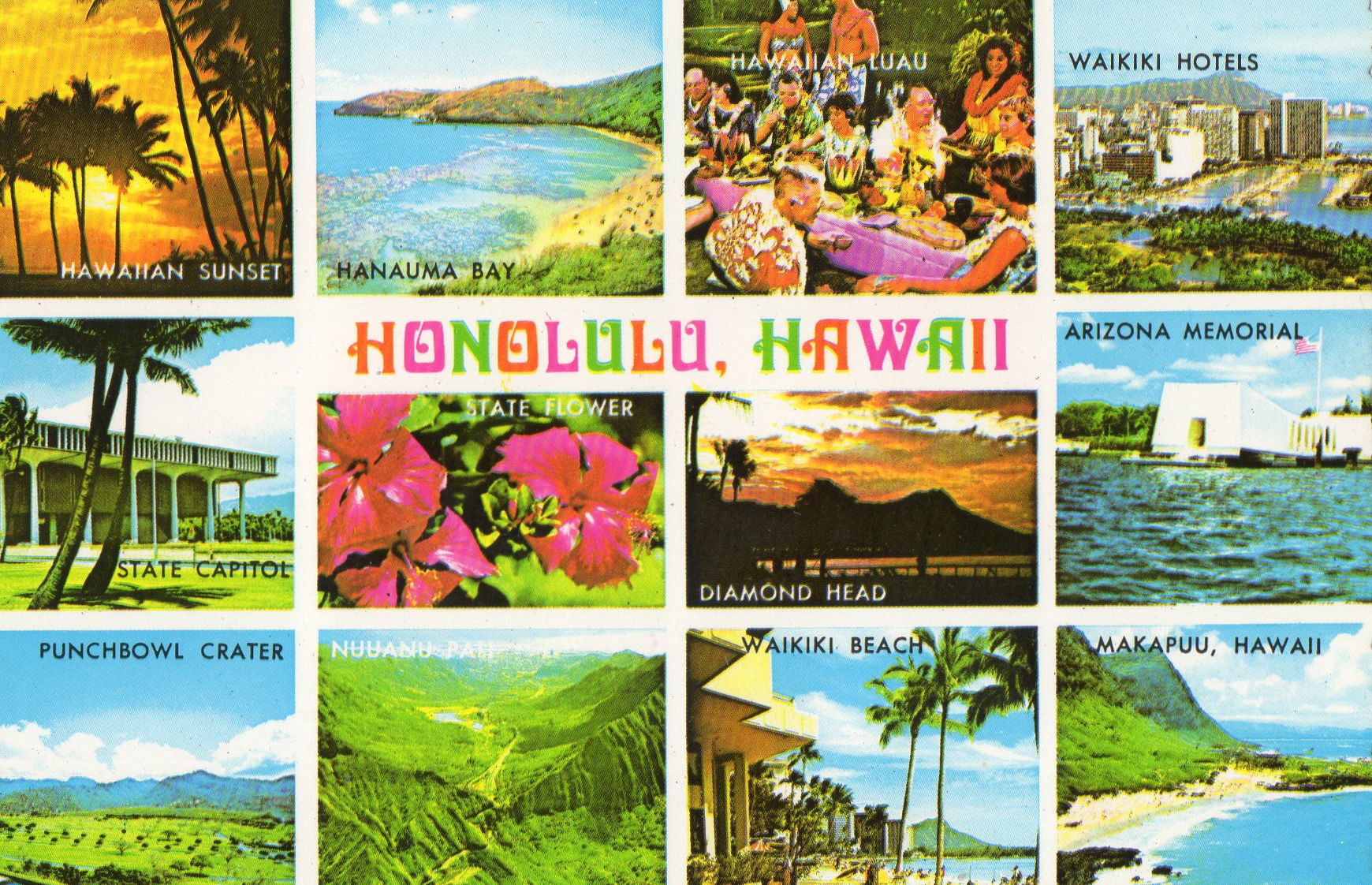 Honolulu, Hawaii to Los Angeles, California (2200 Miles) worldtour19756