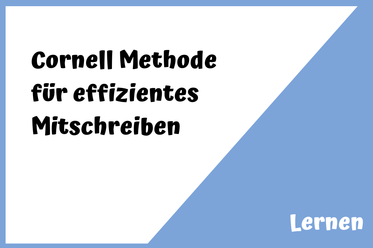 Klar strukturierte Mitschriften als Turbo-Strategie