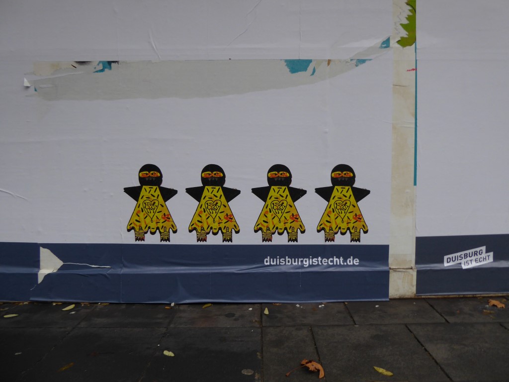 Hier schließt sich der Kreis - die Marke DUISBURG IST ECHT hat sich bei der Streetart-Szene bedient um ein "Kreativangebot" zu machen, das weder mit Streetart noch mit Graffiti zu hat.