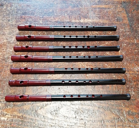 祭笛NEW製作中～最終仕上げ　摺り漆塗り～