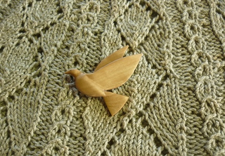 鳩のブローチ Pigeon Brooch